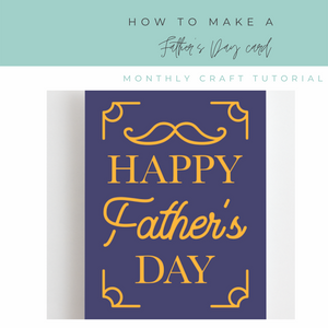 How to make a Father's Day Card with the Cricut Maker-free SVG included