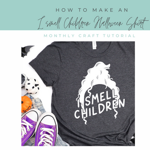 How to make a I Smell Children Halloween Shirt- Free Svg Included!
