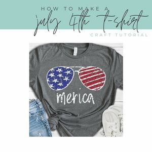 How to Create a 4th of July merica Sunglasses T-Shirt