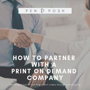 How to Partner with a Print on Demand Company